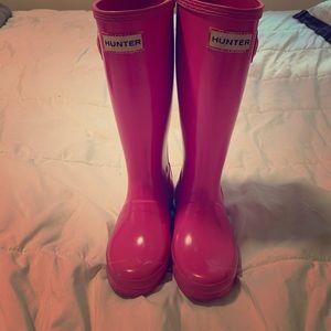 Size 1 little girls Hunter Rain boots